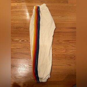 Vintage white Aviator Nation sweatpants